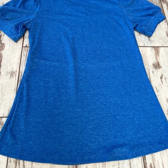 CzzzyL Women’s Nursing Blouse Blue V-Neck Puff Sleeve Top | Size Small | NWT - Picture 11 of 11